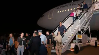 Españoles procedentes de Tel Aviv aterrizan en Torrejón de Ardoz