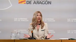La portavoz del Gobierno de Aragón, Mar Vaquero.
