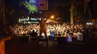 Fiestas del Pilar 2023: concierto de Leticia Sabater en el Quiosco del Parque Bruil de Zaragoza