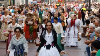 Fotos de la Ofrenda de Frutos en las Fiestas del Pilar de Zaragoza 2023.