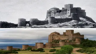 Evolución visual del castillo de Loarre.