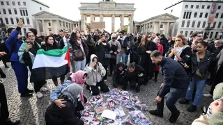 Manifestación en Berlín contra la violencia en Gaza