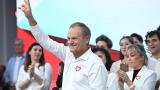 El líder de la oposición polaca, Donald Tusk