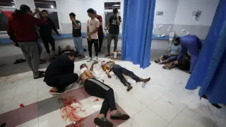 Bombardeo israelí contra el hospital Al Ahli de la Ciudad de Gaza