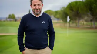 Jorge Piera Vivo, en las instalaciones de Gambito Golf Calatayud