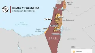 Mapa de Israel y los territorios palestinos gsc1