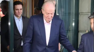 Don Juan Carlos y Froilan de Marichalar, el pasado mes de junio en Suiza.