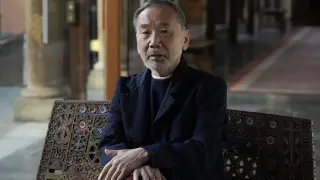 Haruki Murakami en una entrevista antes de recibir el Premio Princesa de Asturias de las Letras 2023
