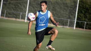 Ignasi Vilarrasa, en la Base Aragonesa de Fútbol.