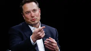 Elon Musk, director ejecutivo de SpaceX y Tesla y propietario de X, durante la conferencia Viva Technology.