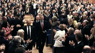 El Rey Felipe VI a su llegada al XXVI Congreso Nacional de Empresa Familiar