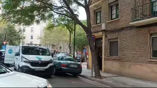 Retirada del cadáver del vecino de Zaragoza