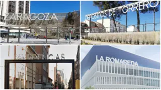 Algunos de los letreros de reciente (y futura) instalación en Zaragoza.