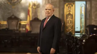 El magistrado aragonés José Manuel Bandrés Sánchez-Cruzat, en el Tribunal Supremo.