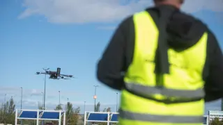 Zaragoza prueba U-ELCOME, un importante proyecto europeo de drones