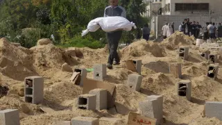 Muertos en la franja de Gaza.