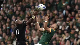 Final del Mundial de Rugby entre Nueva Zelanda y Sudáfrica