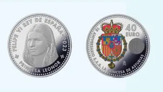 Moneda conmemorativa Mayoría de edad de Leonor de Borbon