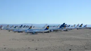 El aeropuerto de Teruel es el mayor centro de mantenimiento, almacenaje y reciclado de aviones de Europa.