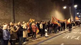 Nueva protesta ante la sede del PSOE en Zaragoza