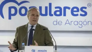 Jorge Azcón, presidente PP-Aragón.