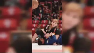 Así ganó la zaragozana Nadia Beltrán, de 11 años, el Mundial de jiu jitsu brasileño