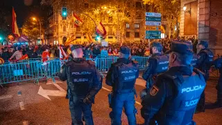 Undécima jornada de protestas en Ferraz tras el acuerdo entre PSOE y Junts