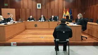 Un momento del juicio celebrado ayer ante la Sección Tercera de la Audiencia de Zaragoza.