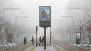 Frío en noviembre en Zaragoza