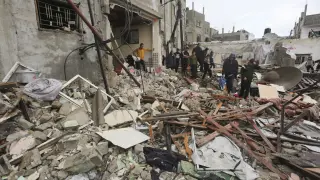 Destrucción en una de las zonas castigadas por los ataques israelís