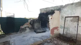 Incendio en una vivienda unifamiliar en Alfocea