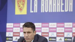 Presentación de Julio Velázquez, nuevo entrenador del Real Zaragoza