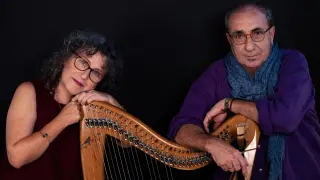 Pilar Gonzalvo (arpa) y Miguel Ángel Fraile (flautas) son los promotores de este festival de músicas diferentes, de distintos estilos, que emocionan.