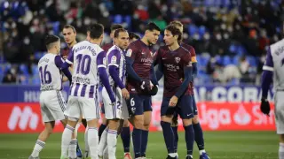 El Huesca se impuso por 3-2 en la última visita del Valladolid a El Alcoraz.