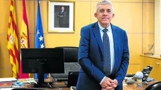 Ángel Samper, consejero de Agricultura, Ganadería y Alimentación del Gobierno de Aragón.