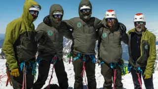 El Grupo Militar de Alta Montaña (GMAM) ha conseguido hacer cima en el cerro San Lorenzo en Chile.