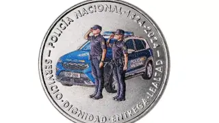 Moneda conmemorativa de la Policía