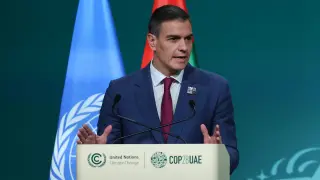 Pedro Sánchez en la cumbre del clima COP28