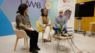 María L. Ríos, Carmen Susín y Juan Hidalgo, en la presentación del estudio sobre voluntariado.