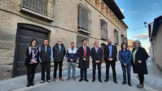 Sánchez Quero inaugura la rehabilitación de la casa palacio Torres Solanot en Bujaraloz