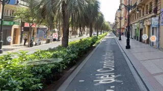 El siniestro vial por alcance en el que se han visto implicados tres coches ha tenido lugar en la calle de Conde de Aranda en Zaragoza.