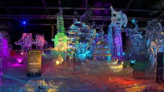 El Ice Festival muestra las obras de los mejores escultores de hielo del mundo