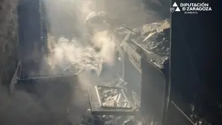 Incendio cocina en Paracuellos de Jiloca