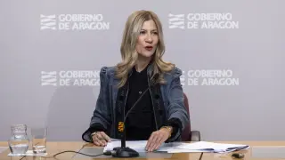 Mar Vaquero, vicepresidenta segunda y consejera de Economía del Gobierno de Aragón.