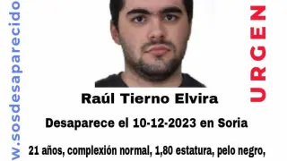 Aparece en buen estado de salud el joven de 21 años desaparecido desde el domingo en Soria.