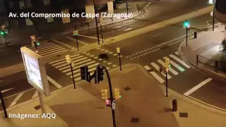 Un jabalí se pasea por las calles de Zaragoza