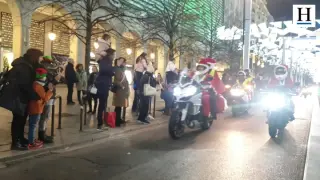 Papá Mañoel 2023: Cientos de Papá Noel recorren Zaragoza con sus motos