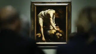 'David vencedor y Goliat' Caravaggio
