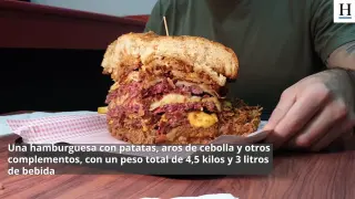 El reto de la hamburguesa de 4,5 kilos