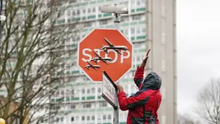 Banksy unveils new art work in England